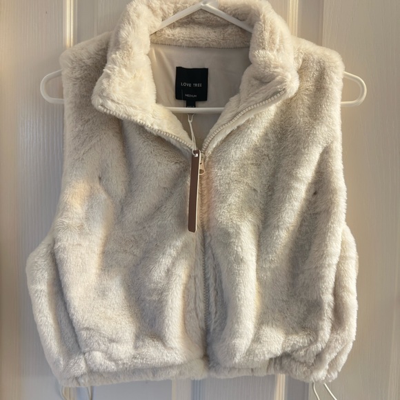 Love Tree Ivory Faux Fur Jacket - Picture 6 of 6